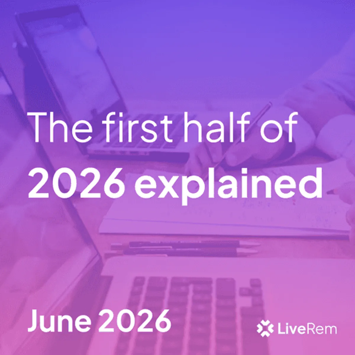 The first half of 2026 explained text