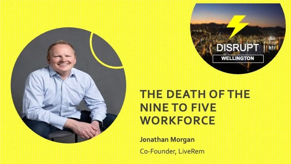 Jonathan Morgan presents at DisruptHr on the death of the 9-5 workforce